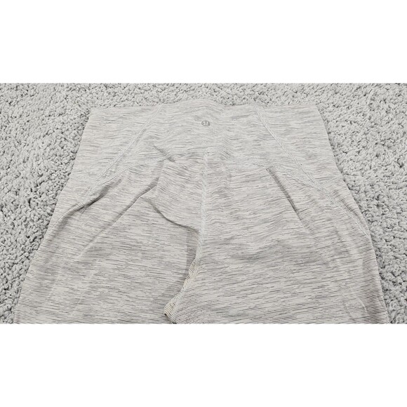 Lululemon Womens Leggings Train Times Gray Mesh 7/8 Ankle High Rise Yoga Size 10 - Picture 6 of 15